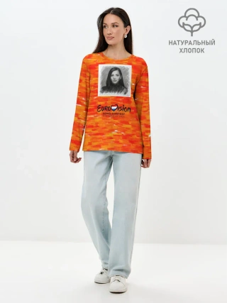 Лонгслив женский. Хлопок / Евровидение 2021 $