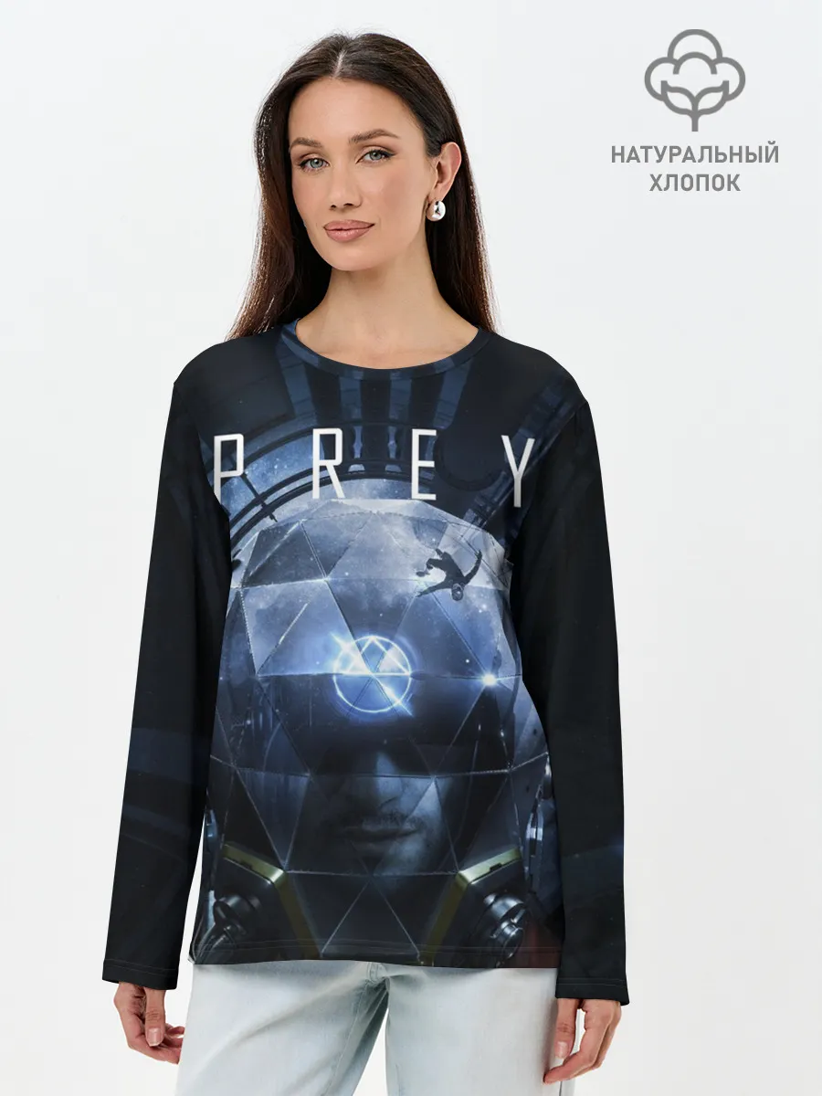 Лонгслив женский. Хлопок / Prey Морган Ю