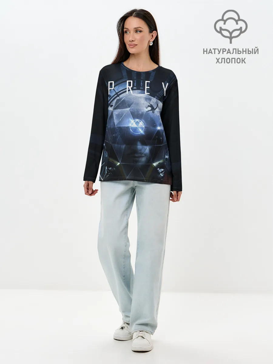 Лонгслив женский. Хлопок / Prey Морган Ю
