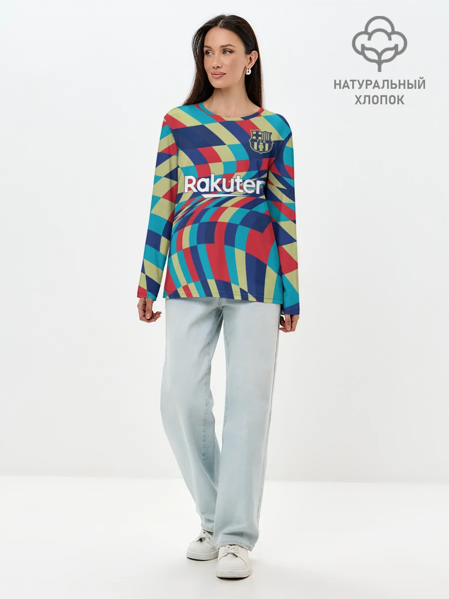 Лонгслив женский. Хлопок / FC Barcelona | La Liga Pre-Match