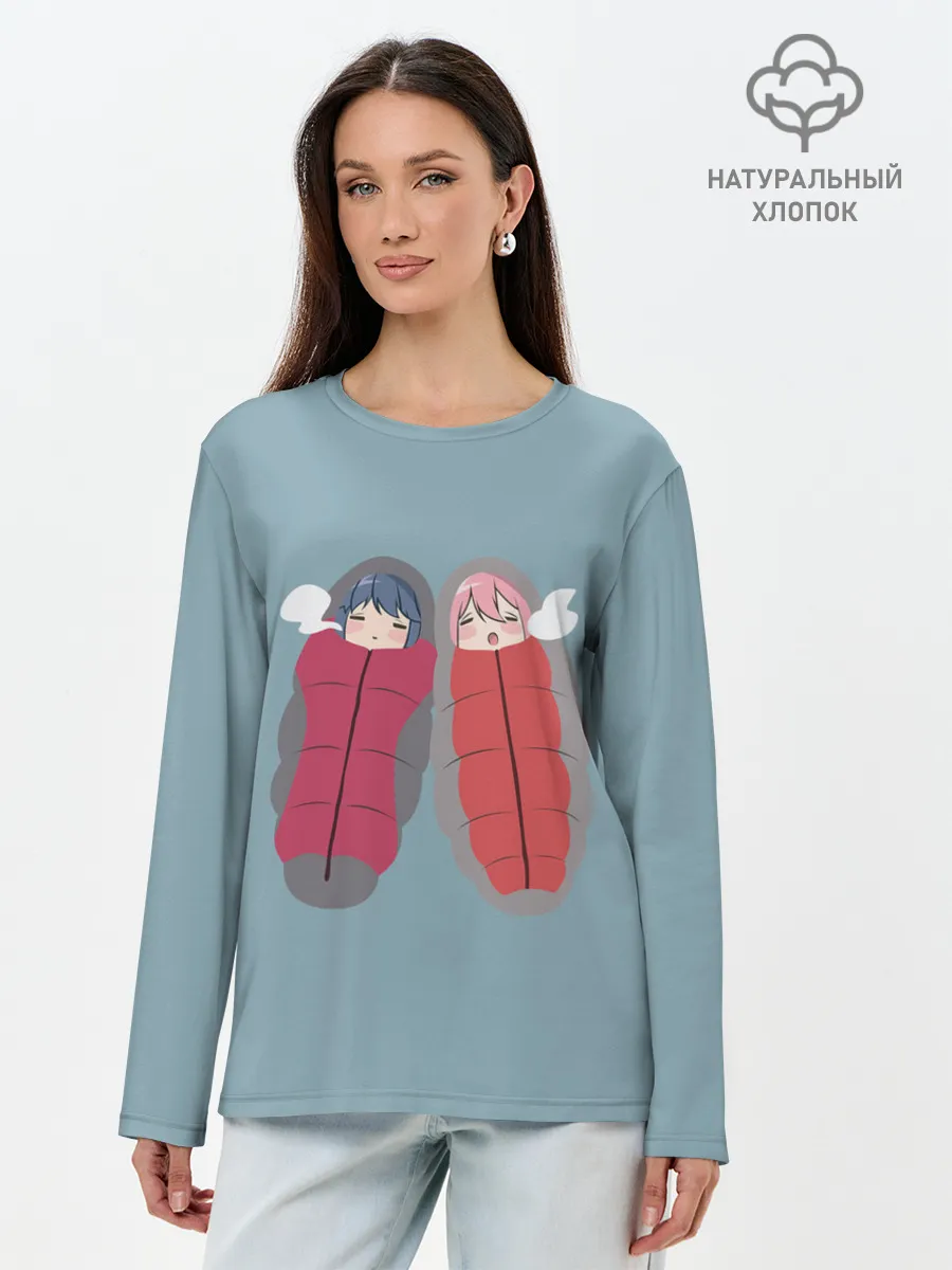 Лонгслив женский. Хлопок / Аниме про лагерь