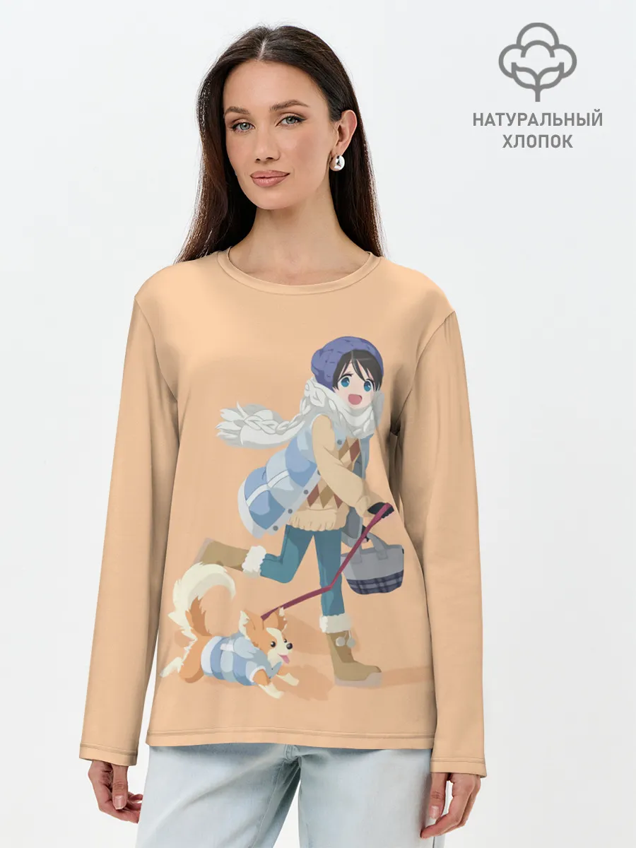 Лонгслив женский. Хлопок / Ena