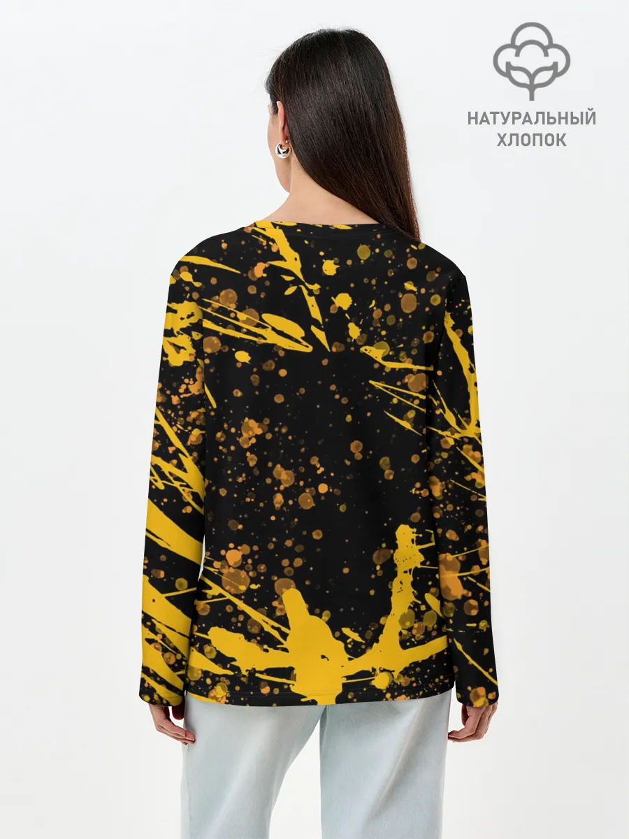 Лонгслив женский. Хлопок / Котобургер