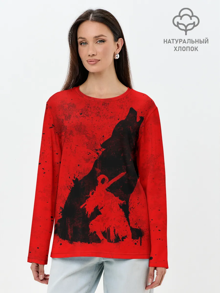 Лонгслив женский. Хлопок / DARK SOULS | ТЁМНЫЕ ДУШИ