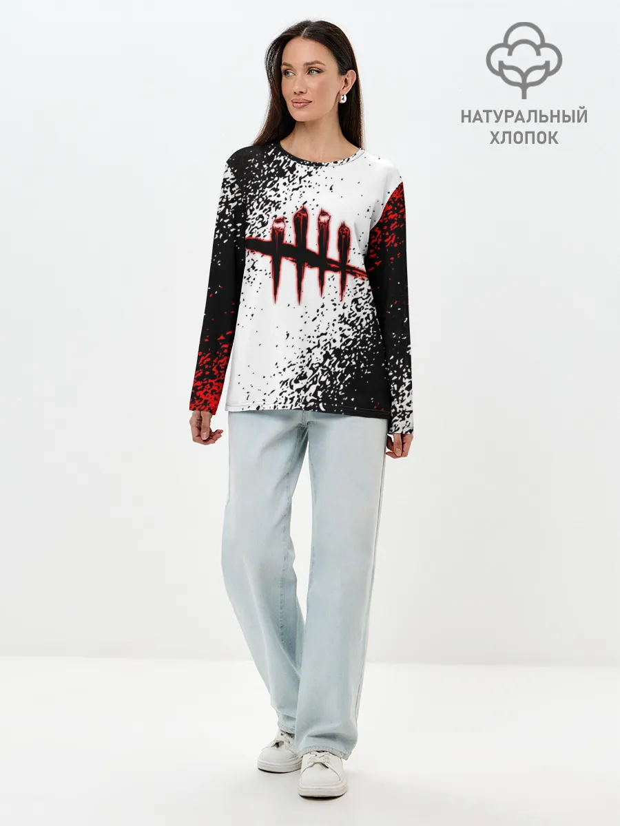 Лонгслив женский. Хлопок / Dead by Daylight