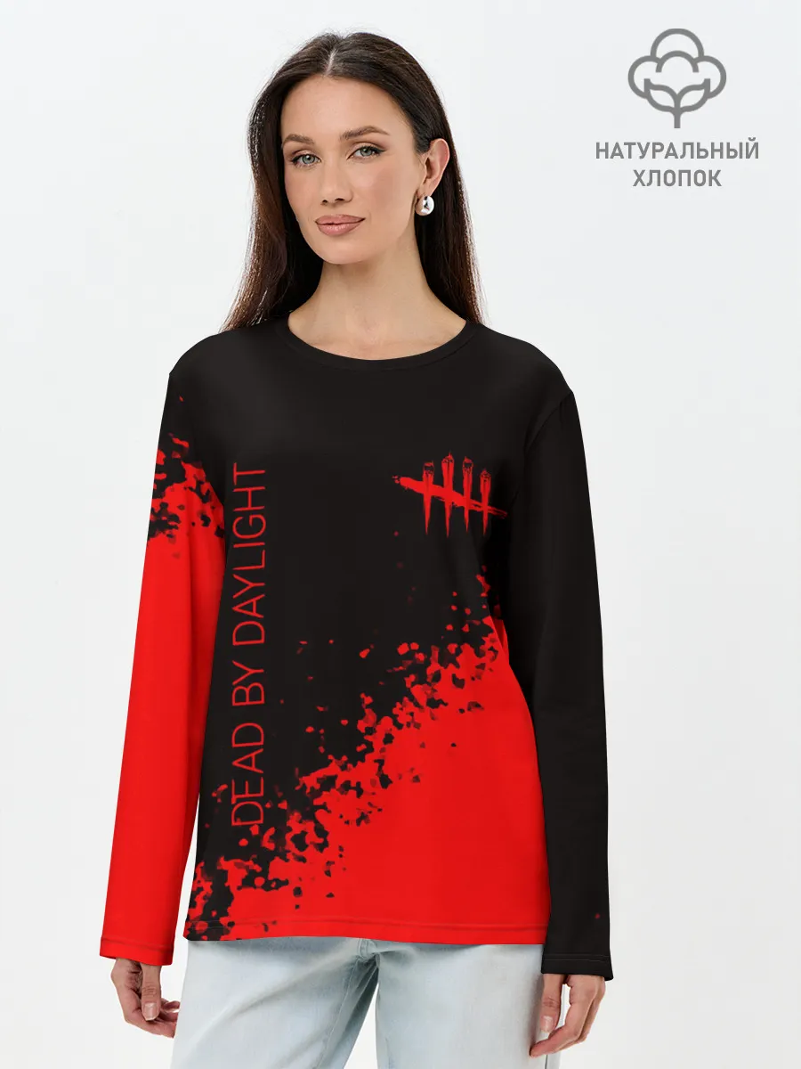 Лонгслив женский. Хлопок / Dead by Daylight.
