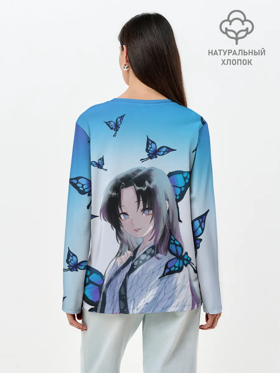 Лонгслив женский. Хлопок / ШИНОБУ КОЧО | KOCHO SHINOBU