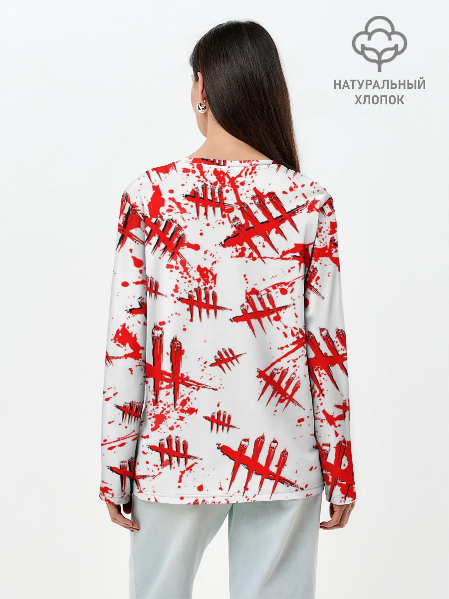 Лонгслив женский. Хлопок / Dead by Daylight.