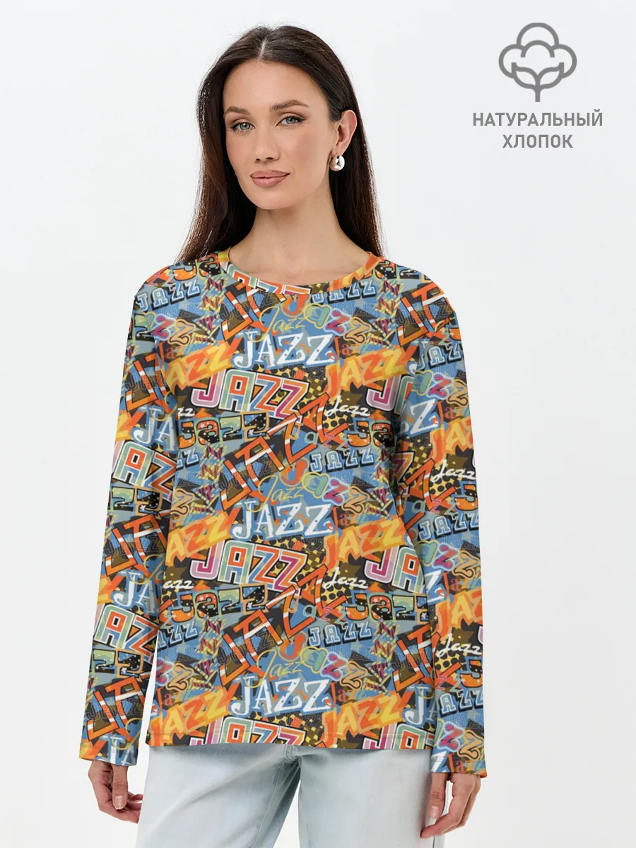 Лонгслив женский. Хлопок / Jazz