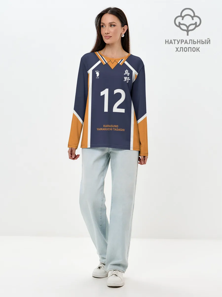 Лонгслив женский. Хлопок / KARASUNO 12 | ФОРМА КАРАСУНО