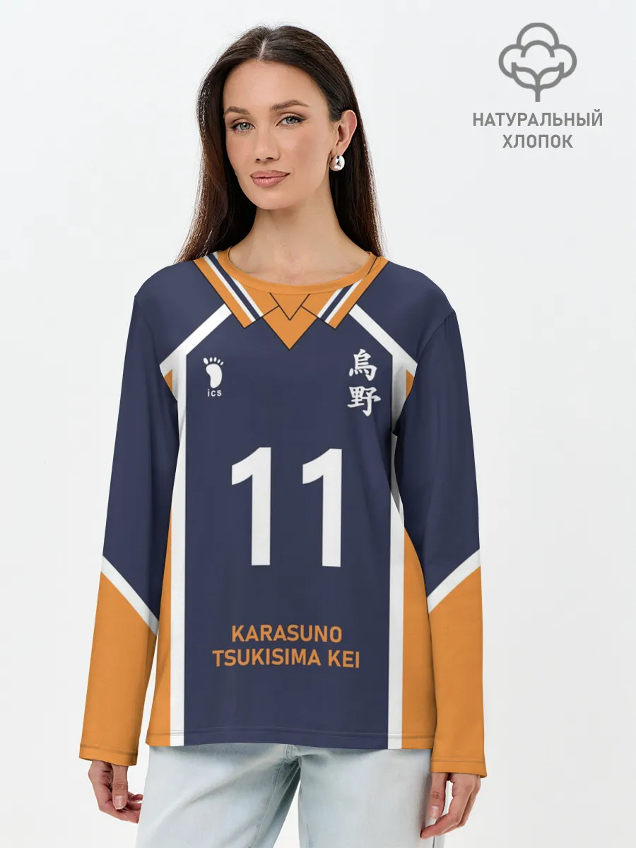 Лонгслив женский. Хлопок / KARASUNO 11 | ФОРМА КАРАСУНО