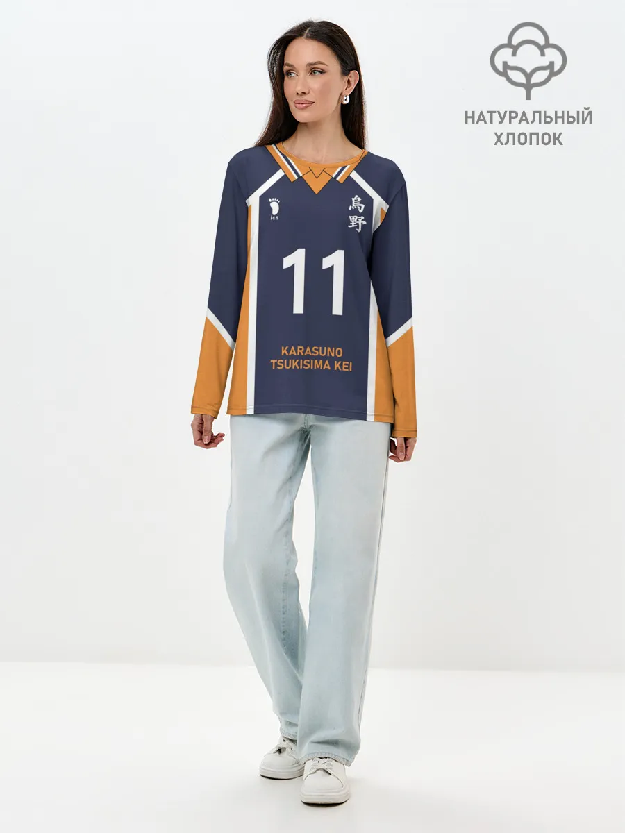 Лонгслив женский. Хлопок / KARASUNO 11 | ФОРМА КАРАСУНО
