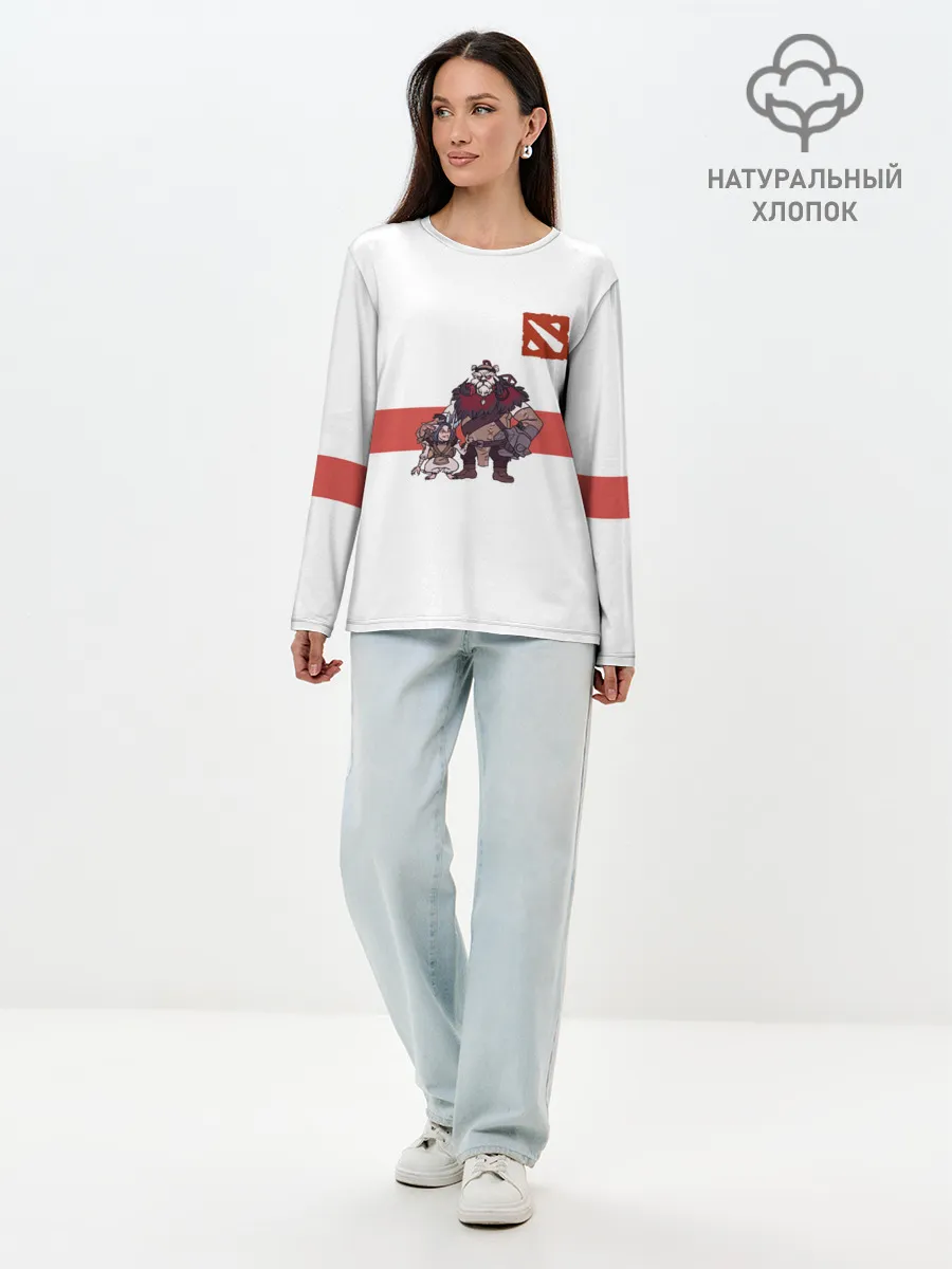 Лонгслив женский. Хлопок / Дота