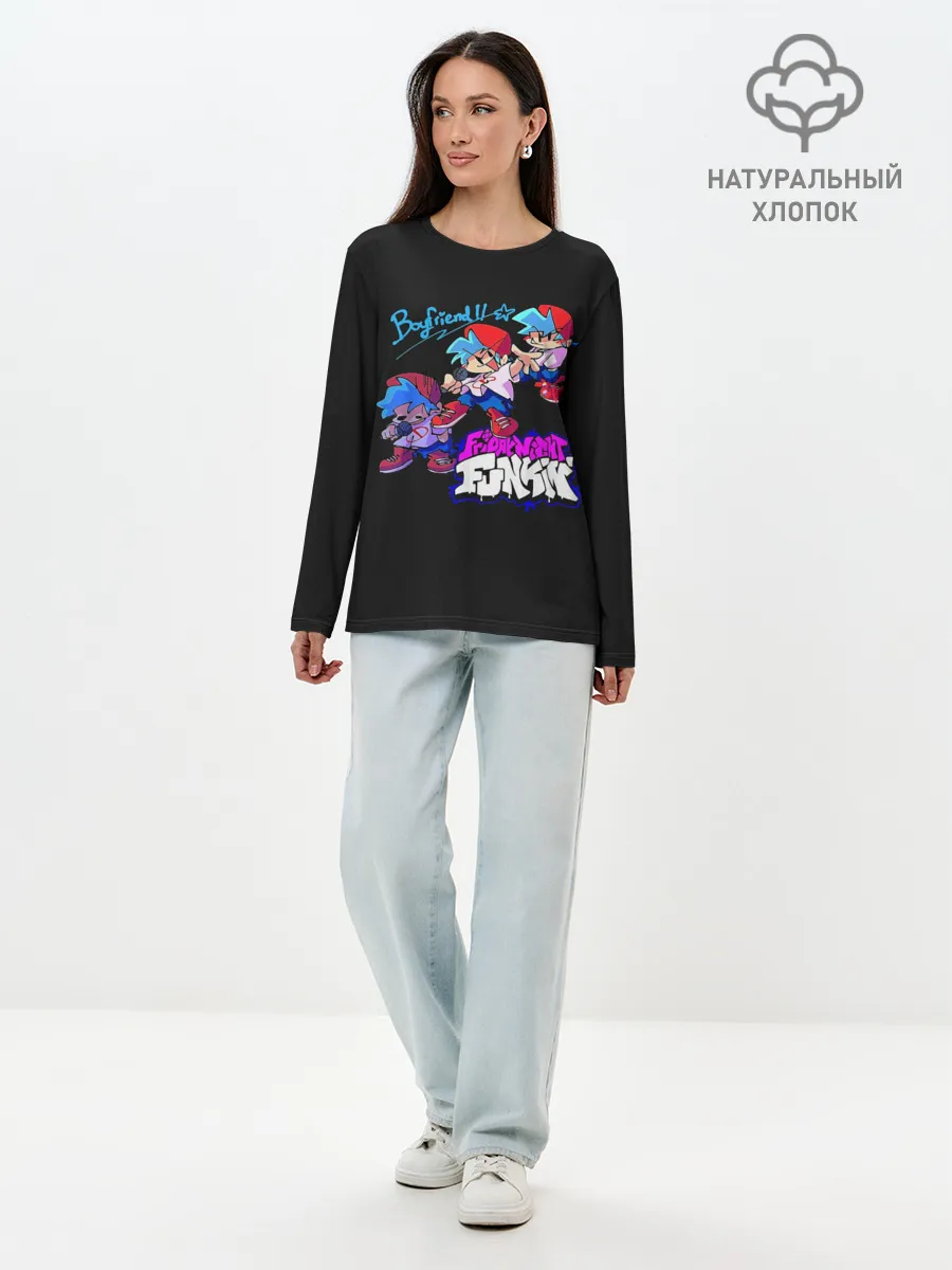 Лонгслив женский. Хлопок / Friday Night Funkin