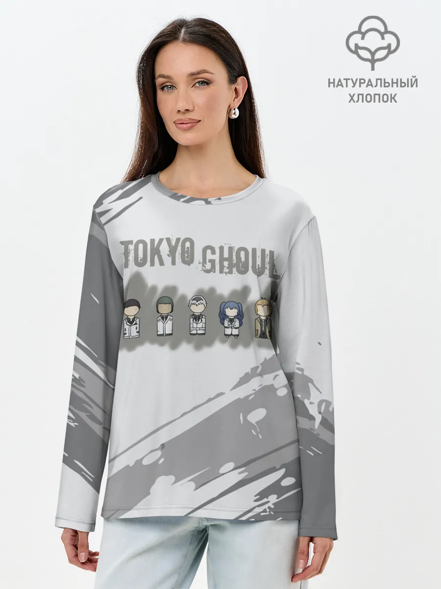 Лонгслив женский. Хлопок / Персонажи Токийского Гуля