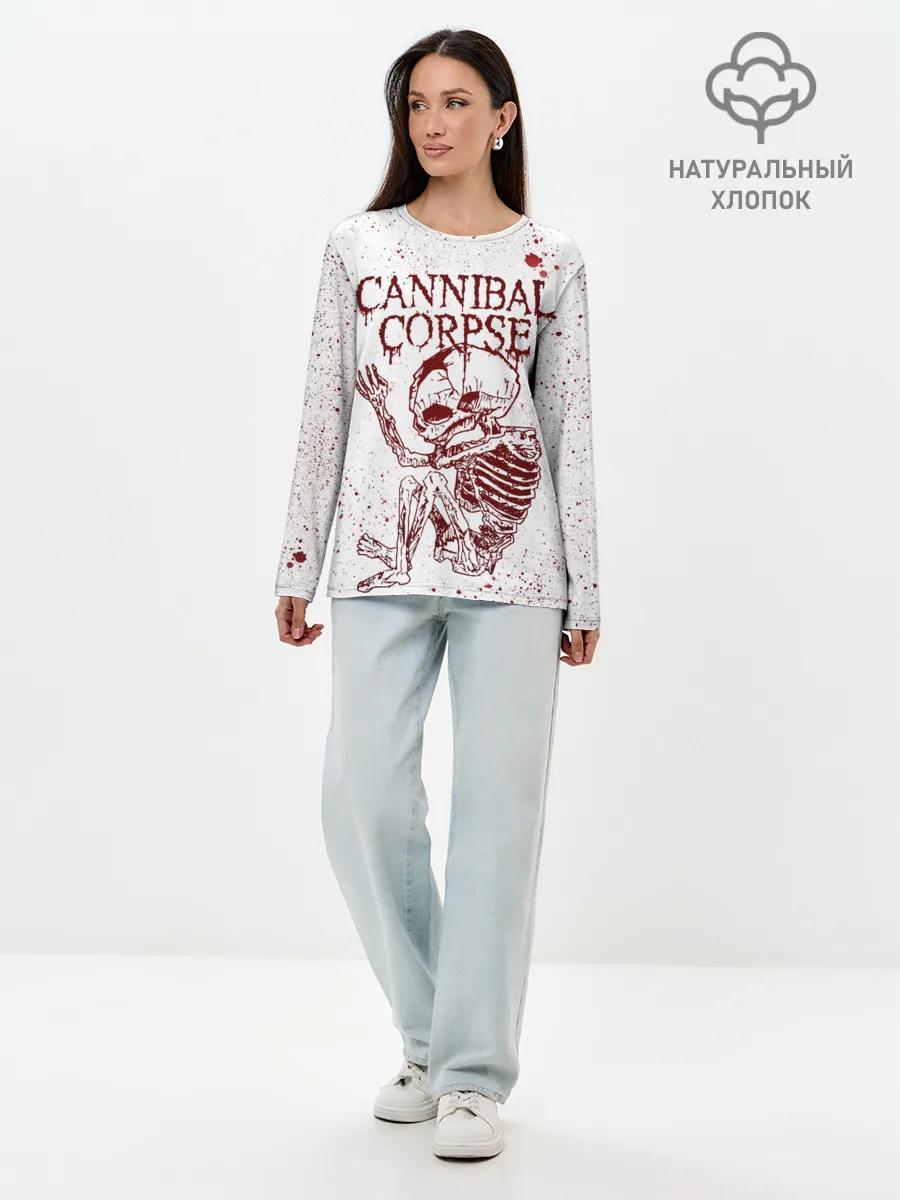 Лонгслив женский. Хлопок / Cannibal Corpse