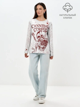 Лонгслив женский. Хлопок / Cannibal Corpse