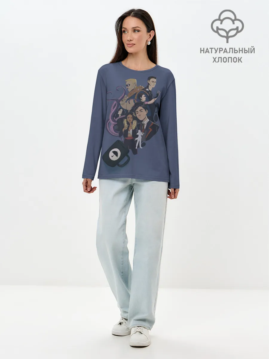 Лонгслив женский. Хлопок / Академия вместе