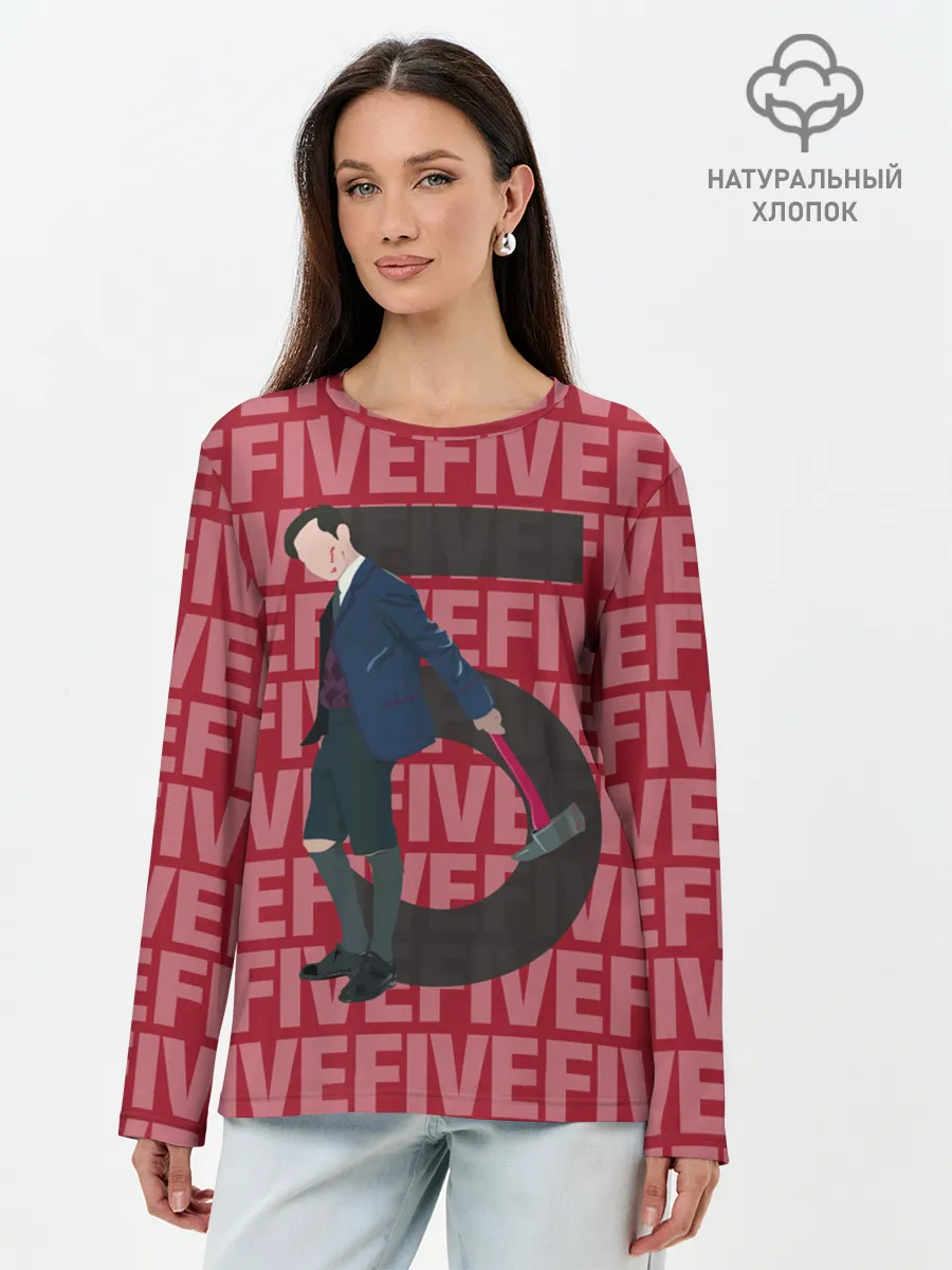 Лонгслив женский. Хлопок / FIVE FIVE FIVE