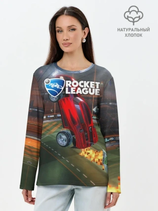 Лонгслив женский. Хлопок / Rocket League