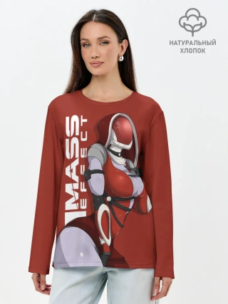 Лонгслив женский. Хлопок / mass effect