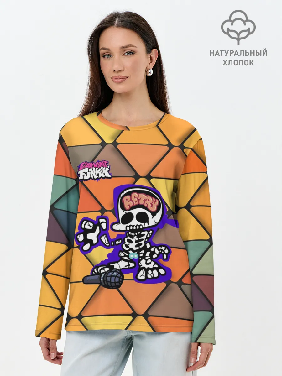 Лонгслив женский. Хлопок / Friday Night Funkin