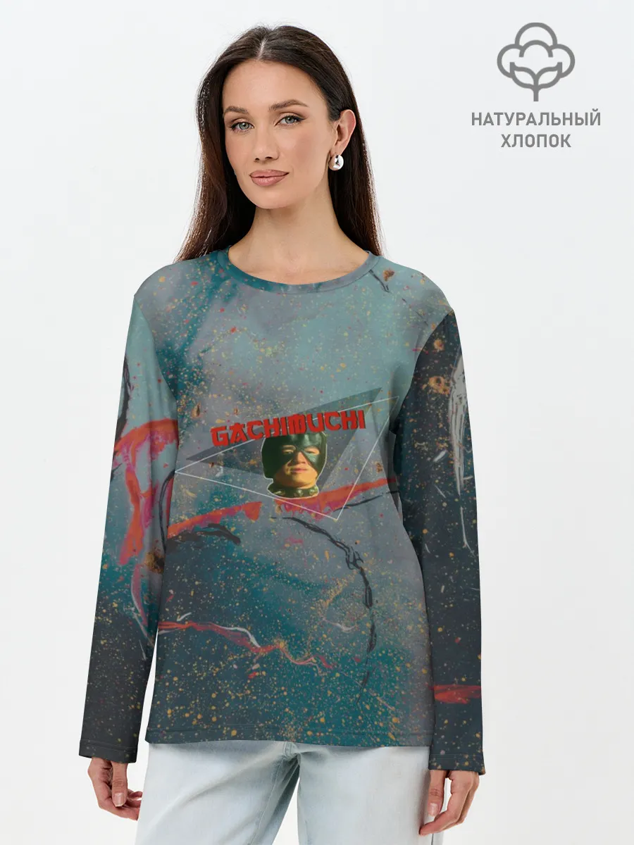 Лонгслив женский. Хлопок / Gachimuchi | Гачимучи ошейник