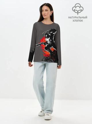 Лонгслив женский. Хлопок / Doom Eternal