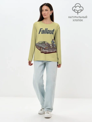 Лонгслив женский. Хлопок / Убежище 13