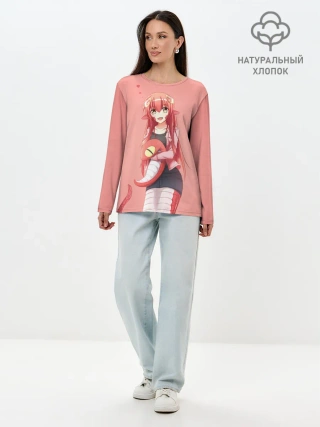 Лонгслив женский. Хлопок / Ламия Мия
