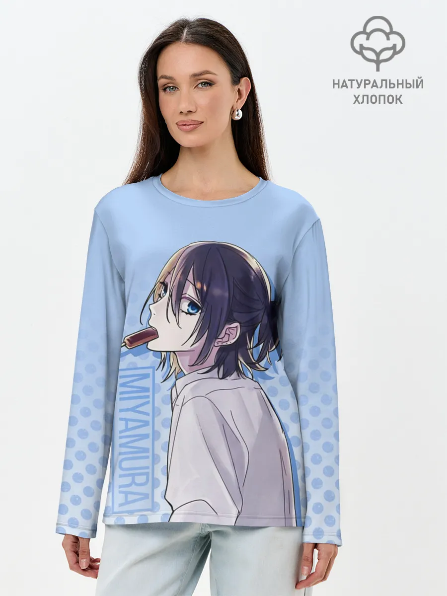 Лонгслив женский. Хлопок / Miyamura