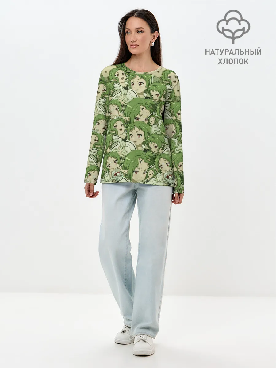 Лонгслив женский. Хлопок / Сильфиетта Грейрат