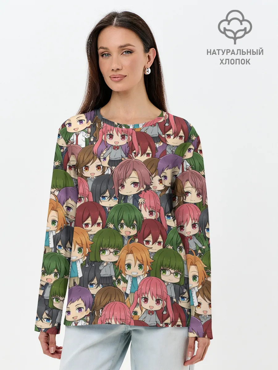Лонгслив женский. Хлопок / Horimiya Chibi