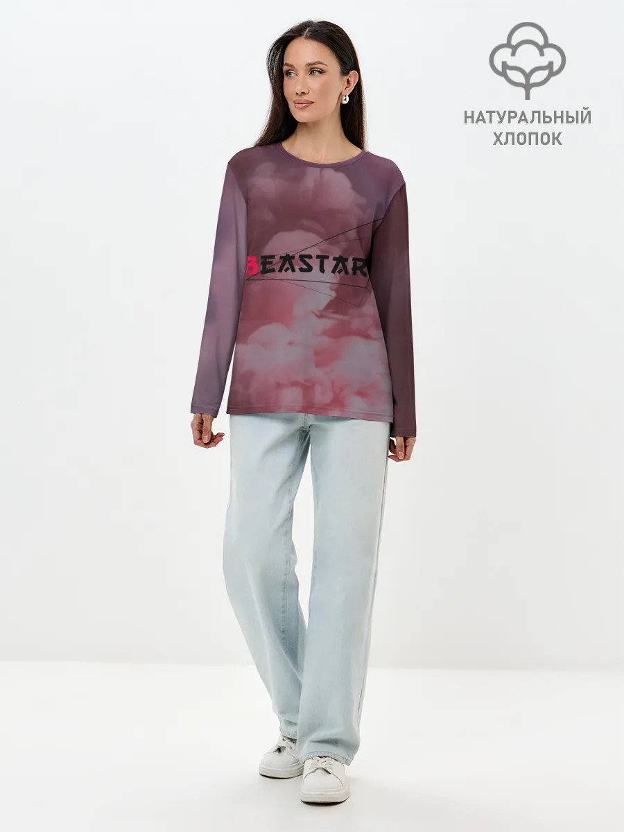 Лонгслив женский. Хлопок / Beastars | Выдающиеся звери | Логотип Лого