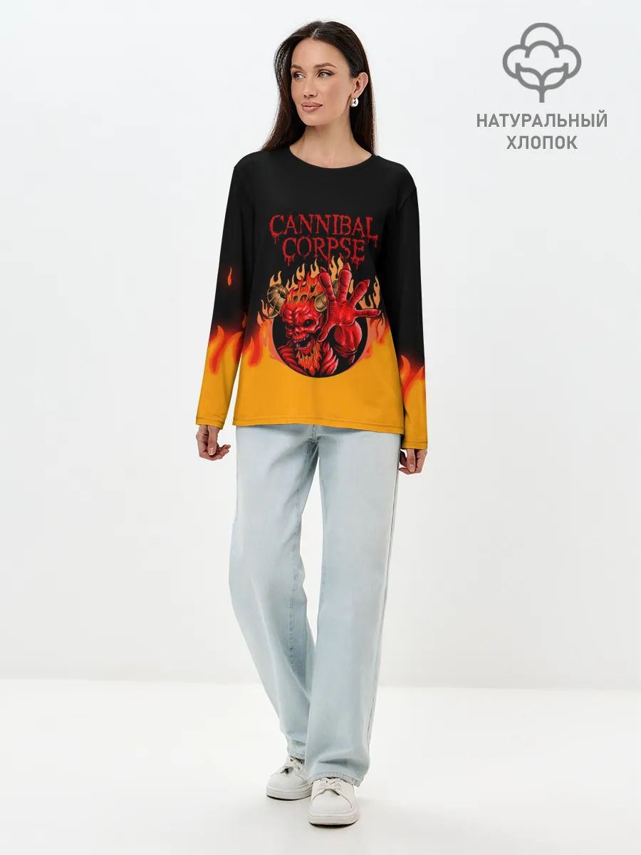 Лонгслив женский. Хлопок / Cannibal Corpse | Труп Каннибала
