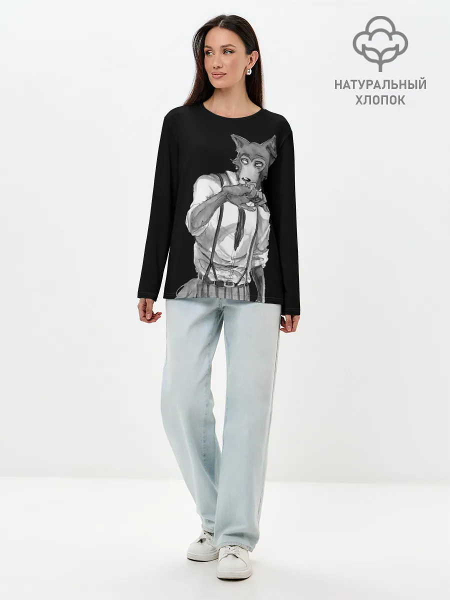 Лонгслив женский. Хлопок / Выдающиеся звери | Легоси