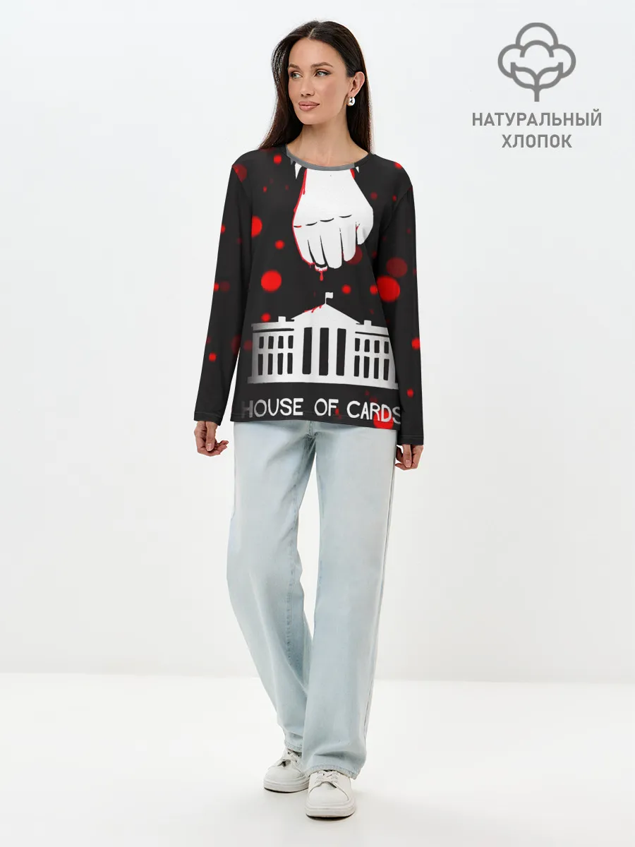 Лонгслив женский. Хлопок / true detective