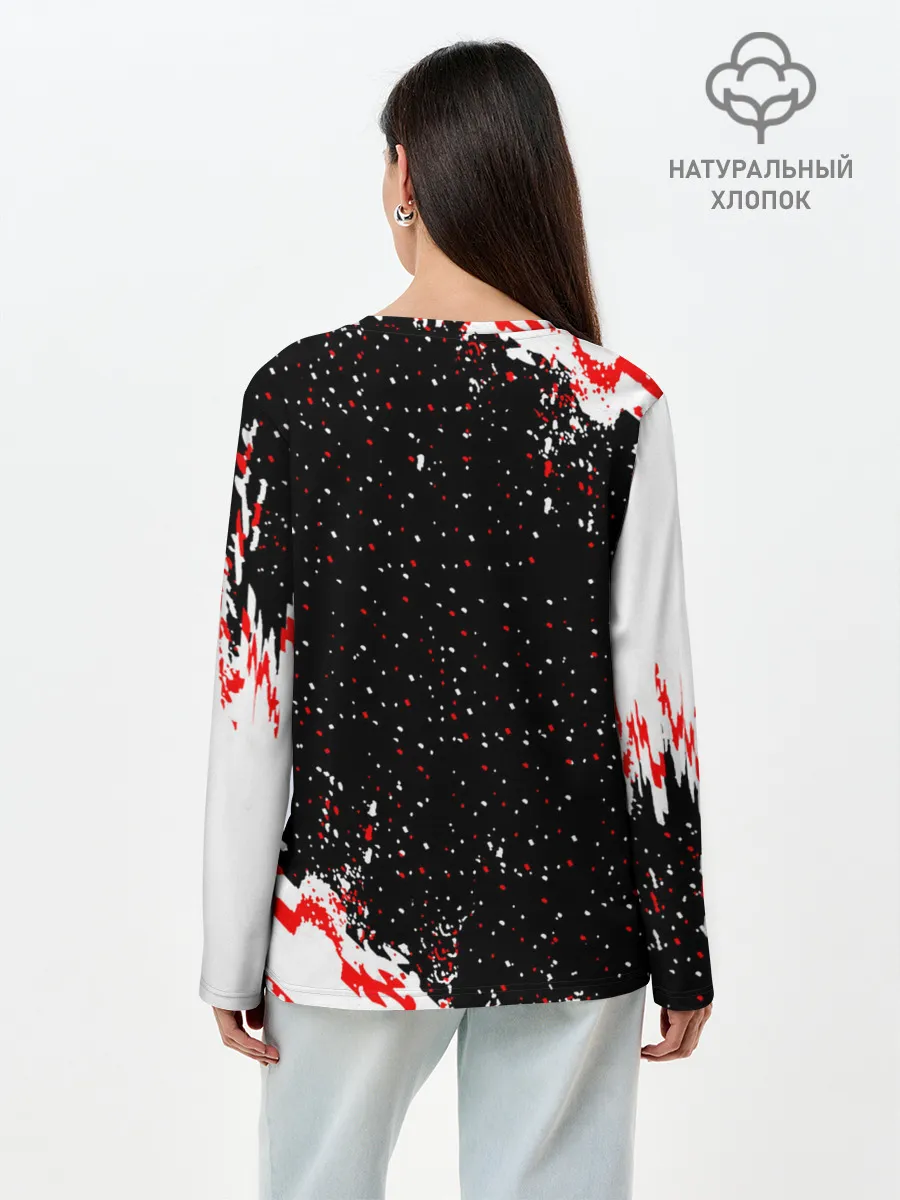 Лонгслив женский. Хлопок / Я-Зомби