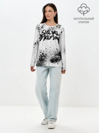 Лонгслив женский. Хлопок / SLAVA MARLOW