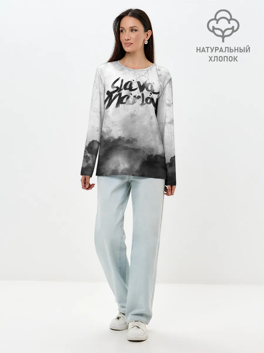 Лонгслив женский. Хлопок / SLAVA MARLOW