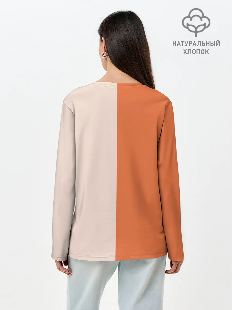 Лонгслив женский. Хлопок / Лисичка-сестричка