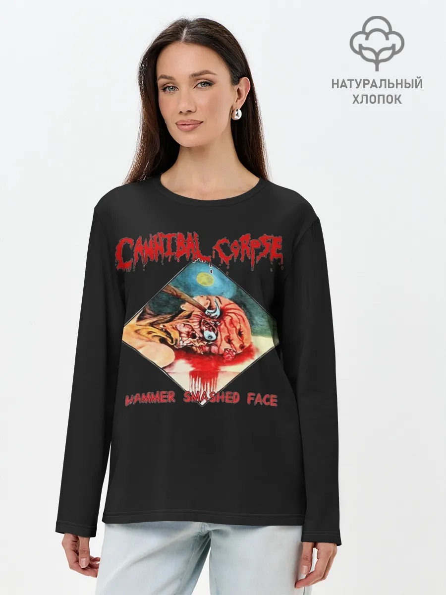 Лонгслив женский. Хлопок / Cannibal Corpse