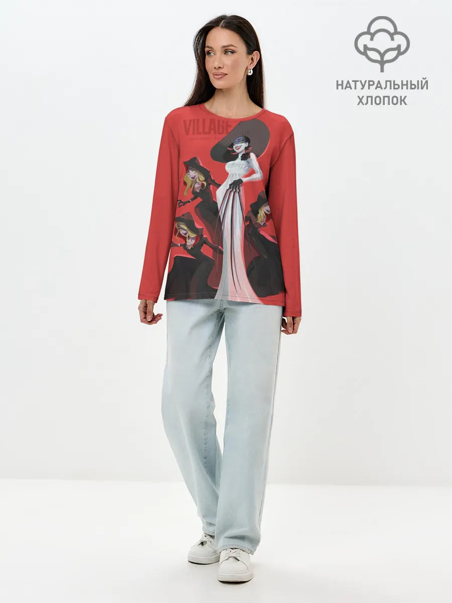 Лонгслив женский. Хлопок / VILLAGE resident evil