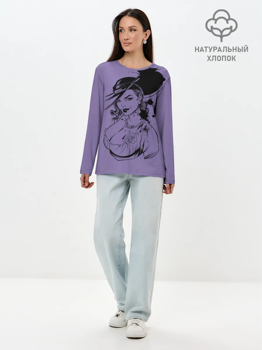 Лонгслив женский. Хлопок / village resident evil