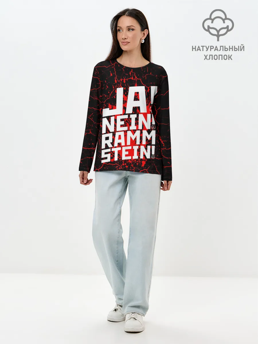 Лонгслив женский. Хлопок / RAMMSTEIN