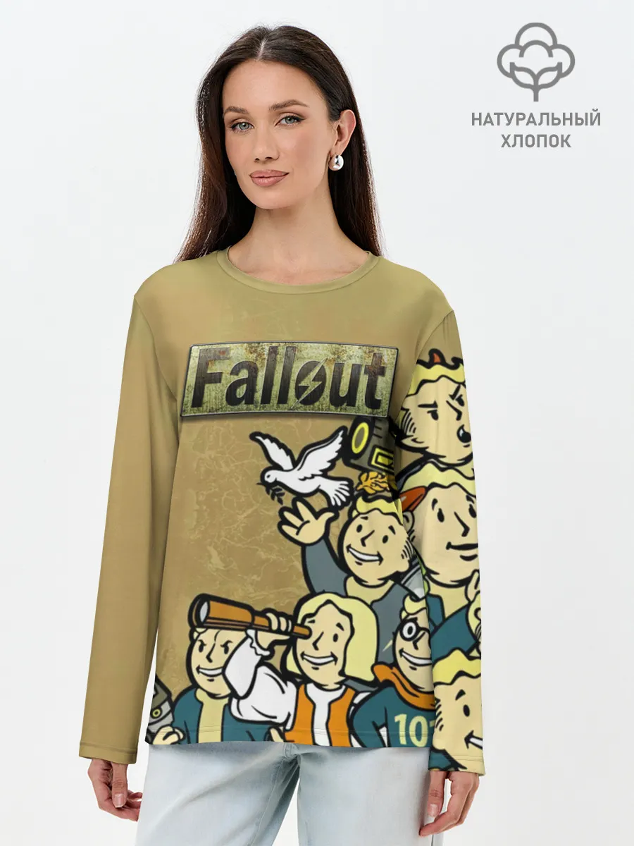 Лонгслив женский. Хлопок / Волтбои