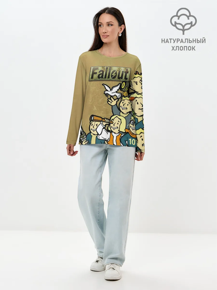 Лонгслив женский. Хлопок / Волтбои