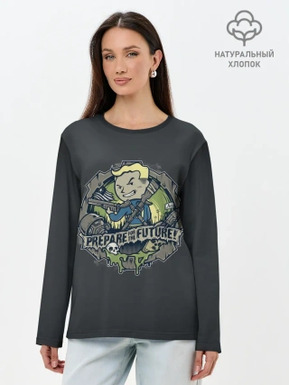 Лонгслив женский. Хлопок / Voultboy