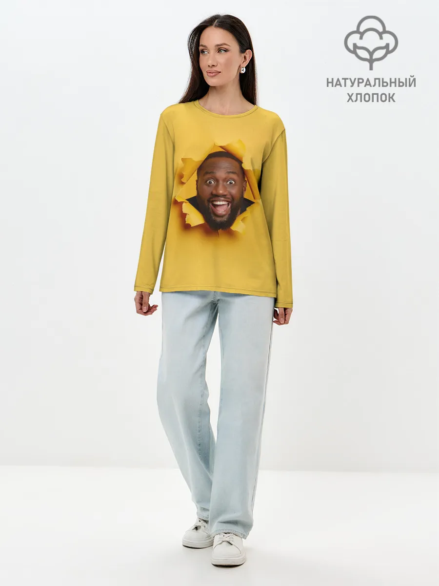 Лонгслив женский. Хлопок / Hi