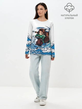 Лонгслив женский. Хлопок / ТАНДЖИРО